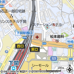 ゆうちょ銀行下関店周辺の地図