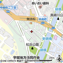 山口県宇部市新町周辺の地図