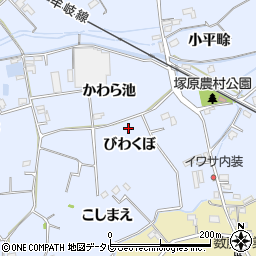 徳島県阿南市羽ノ浦町中庄（びわくぼ）周辺の地図