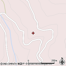 徳島県勝浦町（勝浦郡）三溪（東婆羅尾）周辺の地図