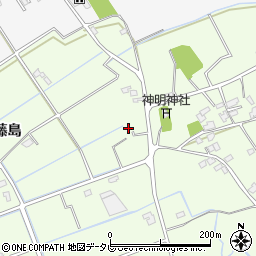 徳島県阿南市那賀川町上福井藤島141周辺の地図