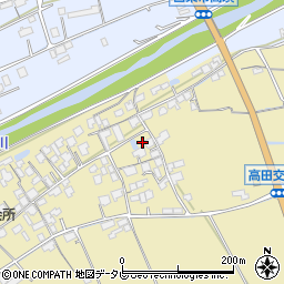 愛媛県西条市高田周辺の地図