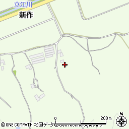 徳島県小松島市櫛渕町新作周辺の地図