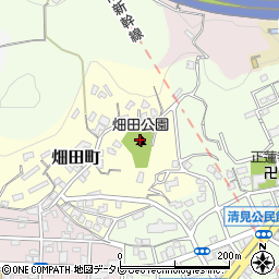 畑田公園周辺の地図