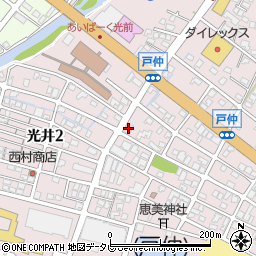 ダスキン光井支店周辺の地図