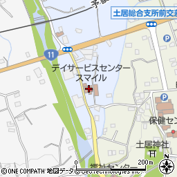 愛媛県四国中央市土居町土居1105周辺の地図