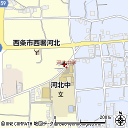 愛媛県西条市実報寺203周辺の地図