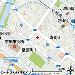 西中国信用金庫宇部支店周辺の地図