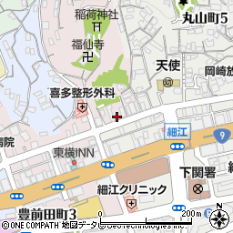 タイムズ豊前田町駐車場周辺の地図