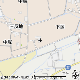 徳島県阿南市那賀川町手島三反地周辺の地図