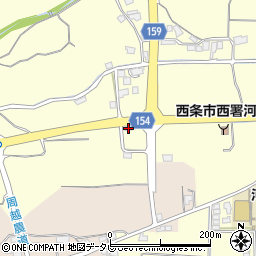 愛媛県西条市実報寺甲-166周辺の地図