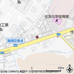 愛媛県新居浜市磯浦町4周辺の地図