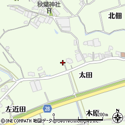 徳島県小松島市櫛渕町太田40周辺の地図