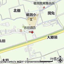 徳島県小松島市櫛渕町大郷領周辺の地図