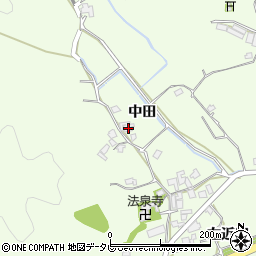 徳島県小松島市櫛渕町中田周辺の地図