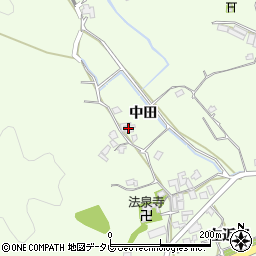 徳島県小松島市櫛渕町（中田）周辺の地図