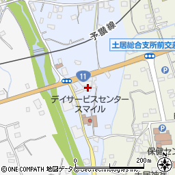 愛媛県四国中央市土居町土居1110周辺の地図
