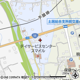 愛媛県四国中央市土居町土居1116周辺の地図