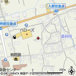 愛媛県四国中央市土居町入野周辺の地図
