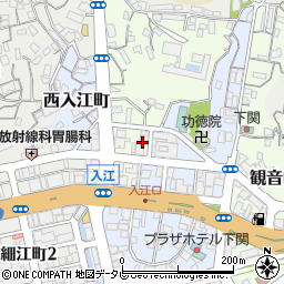 下関入江郵便局周辺の地図