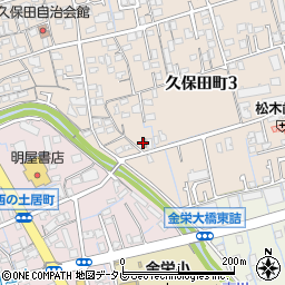 新居浜久保田郵便局周辺の地図