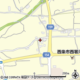 愛媛県西条市実報寺156周辺の地図