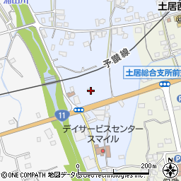 愛媛県四国中央市土居町土居1151周辺の地図