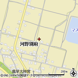 愛媛県松山市河野別府周辺の地図