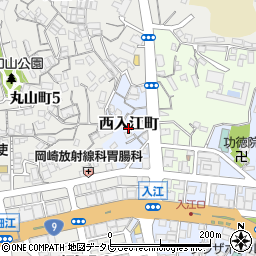 山口県下関市西入江町周辺の地図