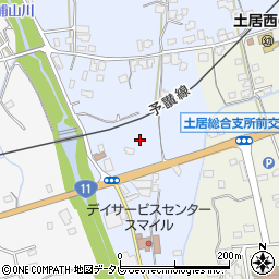 愛媛県四国中央市土居町土居1120周辺の地図