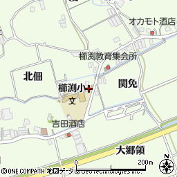 徳島県小松島市櫛渕町北佃周辺の地図