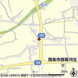 愛媛県西条市実報寺252周辺の地図