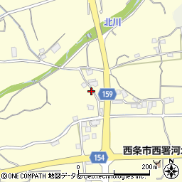 愛媛県西条市実報寺甲-127周辺の地図