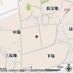 徳島県阿南市那賀川町手島周辺の地図
