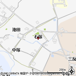 徳島県阿南市那賀川町八幡石塚周辺の地図