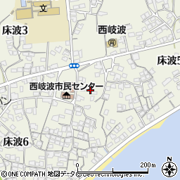 山口県宇部市床波5丁目1周辺の地図