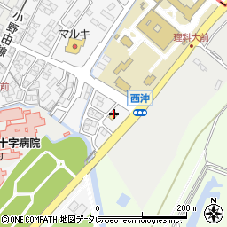 ローソン山陽小野田理大前店周辺の地図