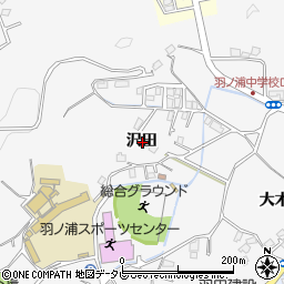 徳島県阿南市羽ノ浦町宮倉沢田周辺の地図