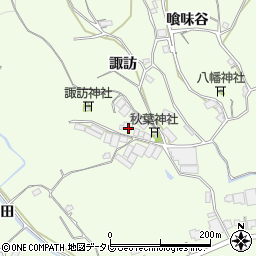 徳島県小松島市櫛渕町諏訪周辺の地図
