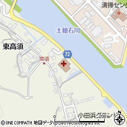 柳井市役所　学校給食センター周辺の地図