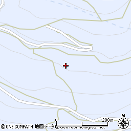 徳島県三好市池田町松尾松本75周辺の地図