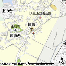 山口県山陽小野田市須恵西3381周辺の地図