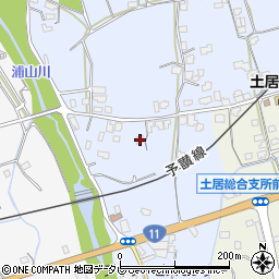 愛媛県四国中央市土居町土居1137周辺の地図