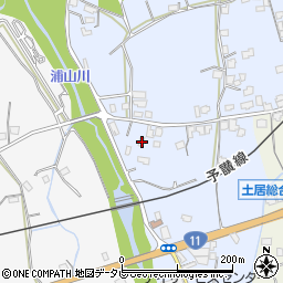 愛媛県四国中央市土居町土居1163周辺の地図