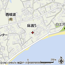 山口県宇部市床波5丁目3周辺の地図