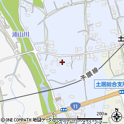愛媛県四国中央市土居町土居1140周辺の地図