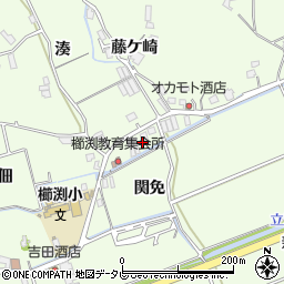 徳島県小松島市櫛渕町関免周辺の地図