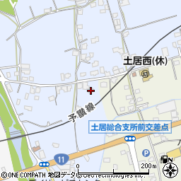 愛媛県四国中央市土居町土居1057周辺の地図