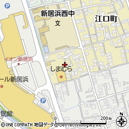 愛媛県新居浜市江口町18周辺の地図