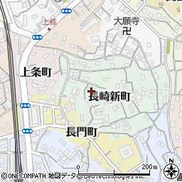 山口県下関市長崎新町周辺の地図
